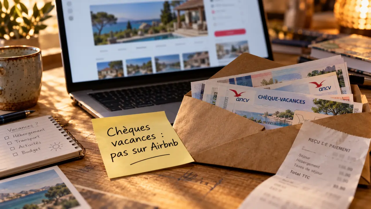 Airbnb chèques vacances : chèques ANCV, pas de paiement direct Airbnb