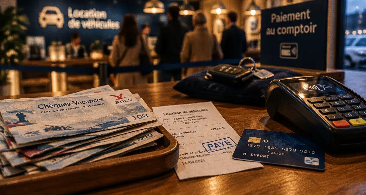 ANCV location voiture : paiement au comptoir et carte bancaire